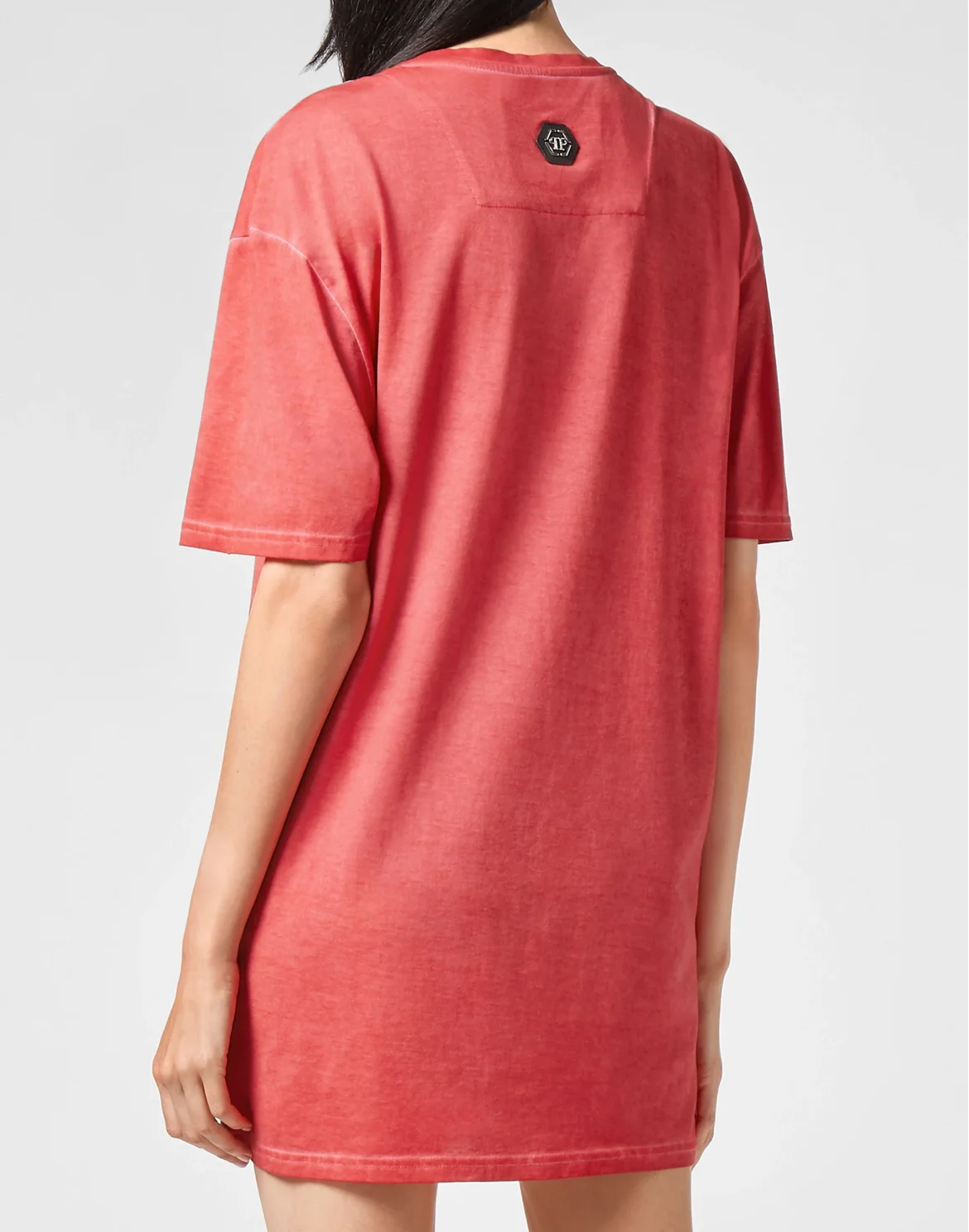 T-shirt Round Neck SS stones Skull, цвет: Красный
