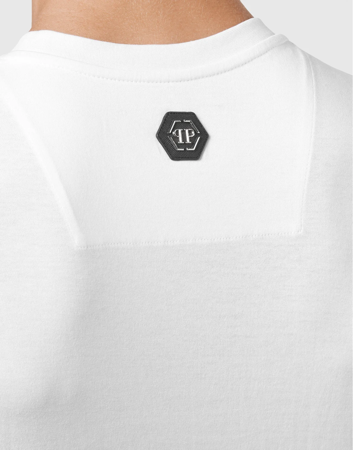 T-shirt Round Neck SS stones MORE MONEY MORE PROBLEMS, цвет: Белый