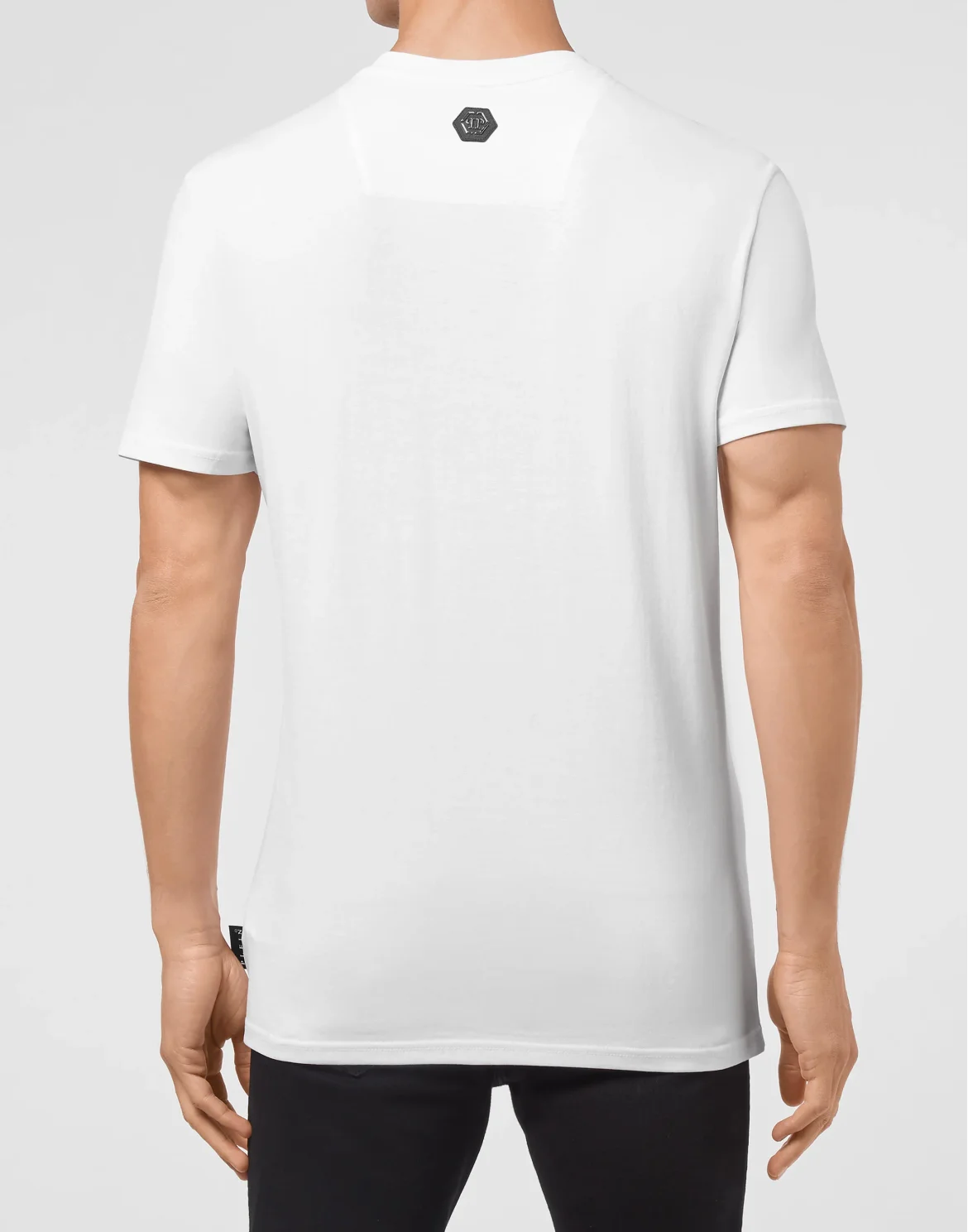 T-shirt Round Neck SS stones MORE MONEY MORE PROBLEMS, цвет: Белый