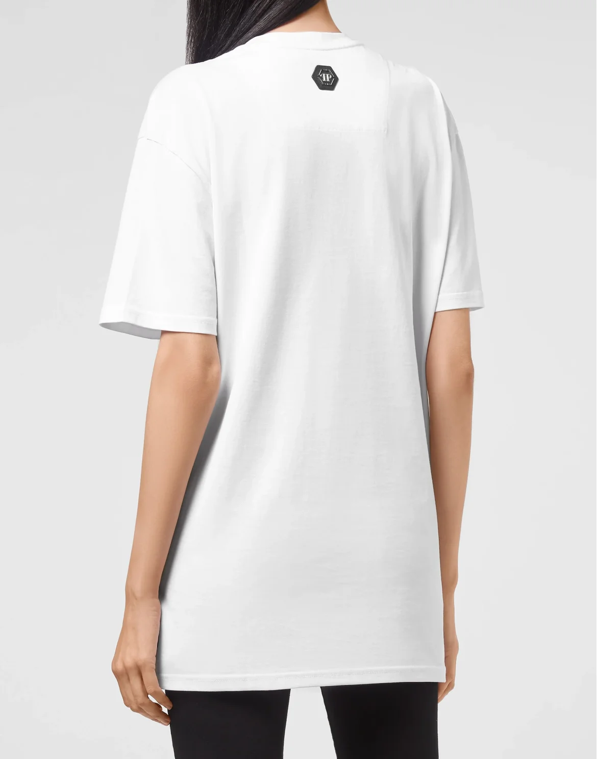 T-shirt Round Neck SS stones MORE MONEY MORE PROBLEMS, цвет: Белый