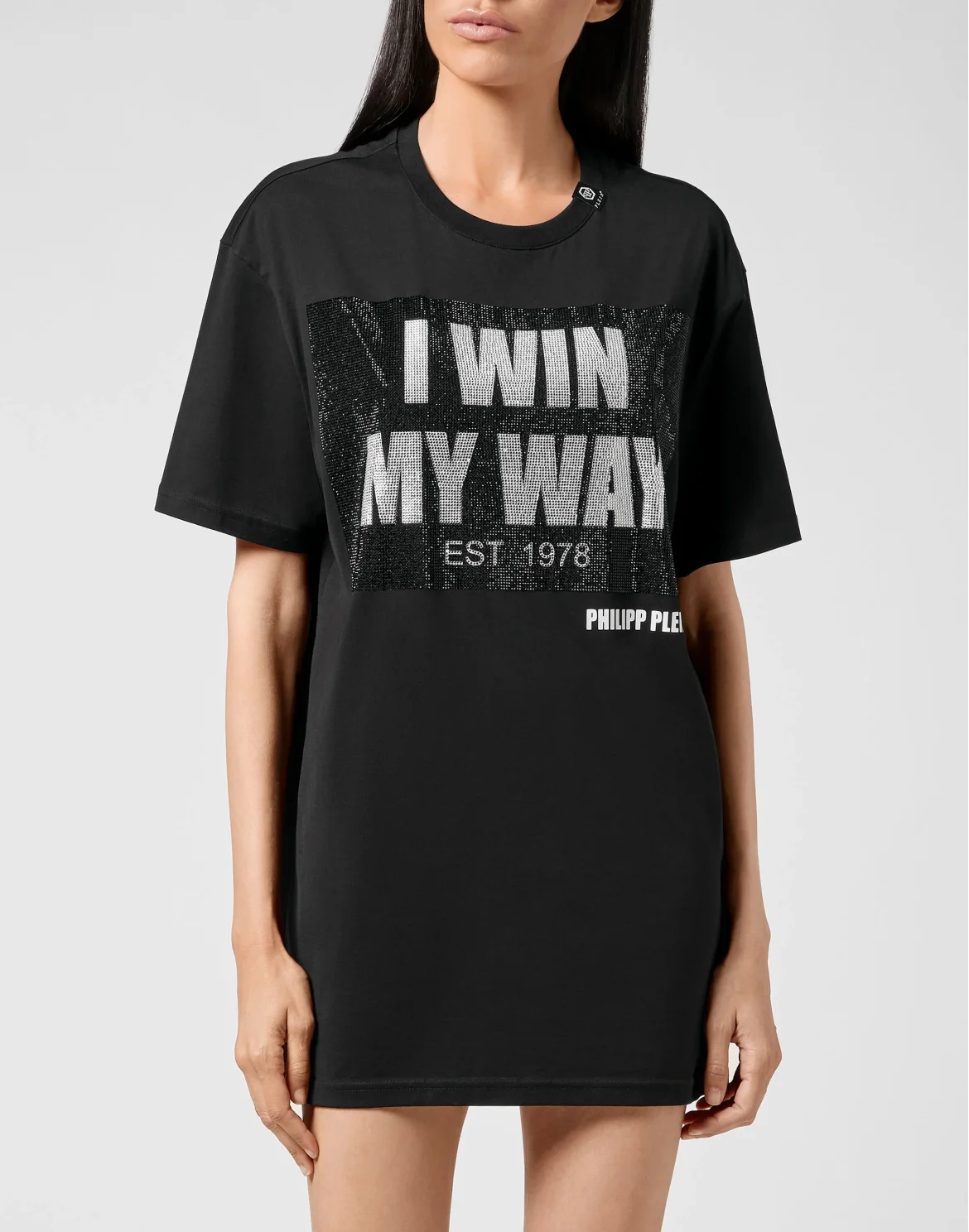 T-shirt Round Neck SS stone I WIN MY WAY, цвет: Черный