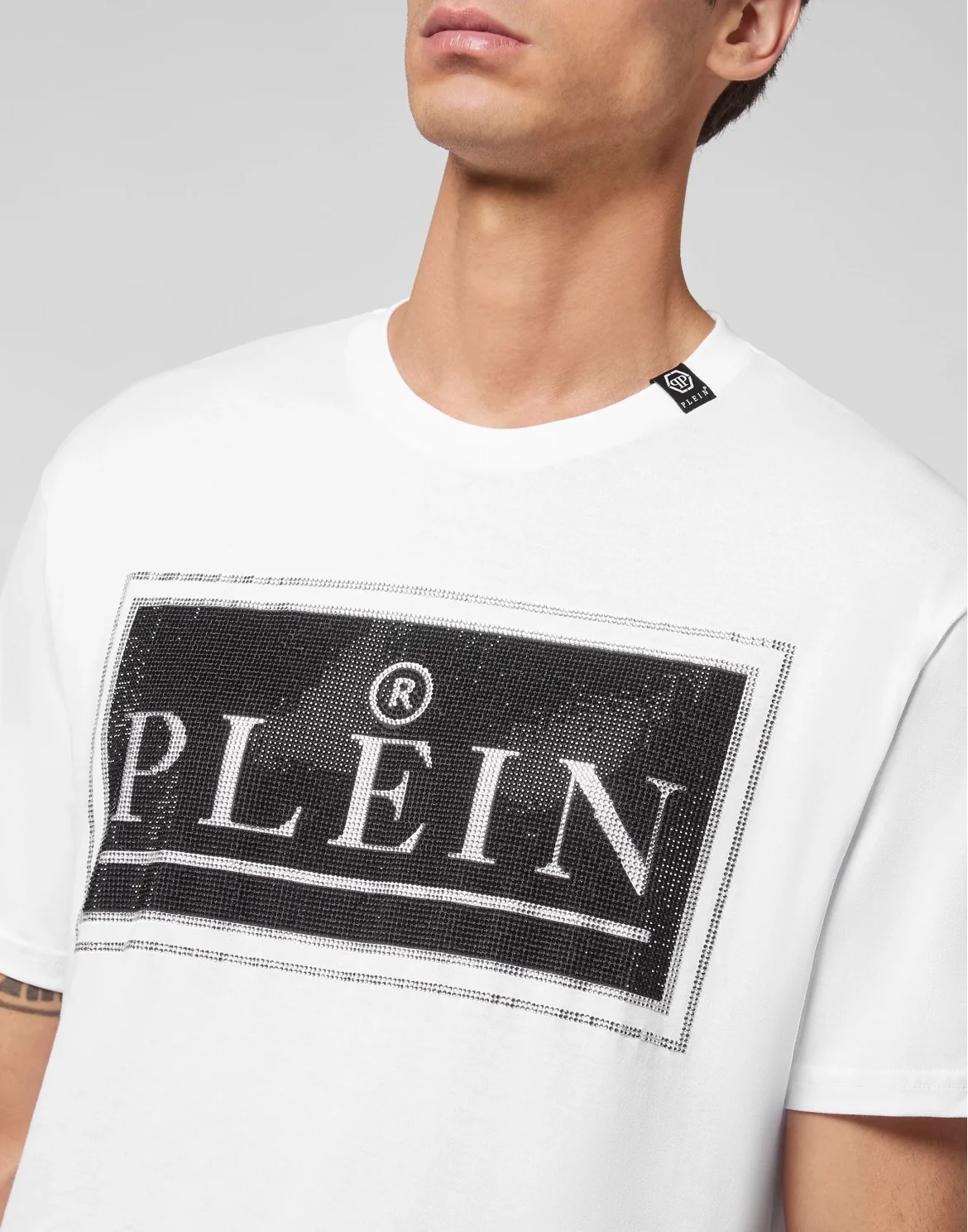 T-shirt Round Neck SS stones Philipp Plein TM, цвет: Белый