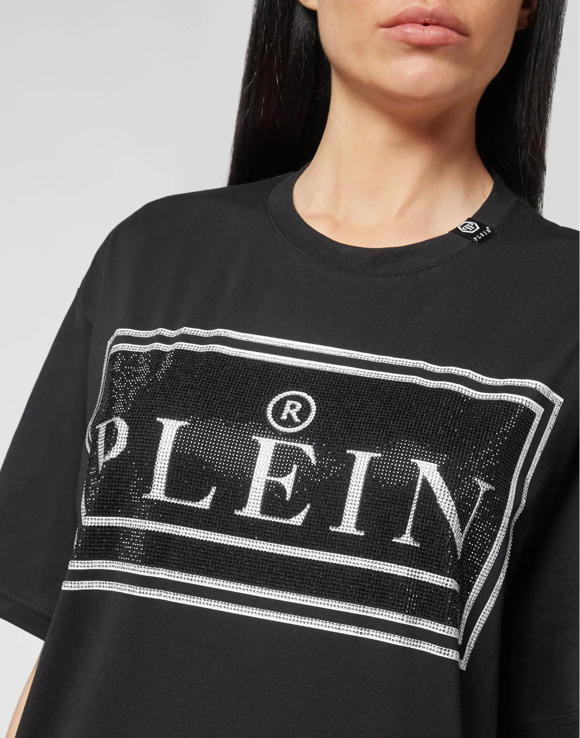 T-shirt Round Neck SS stones Philipp Plein TM, цвет: Черный