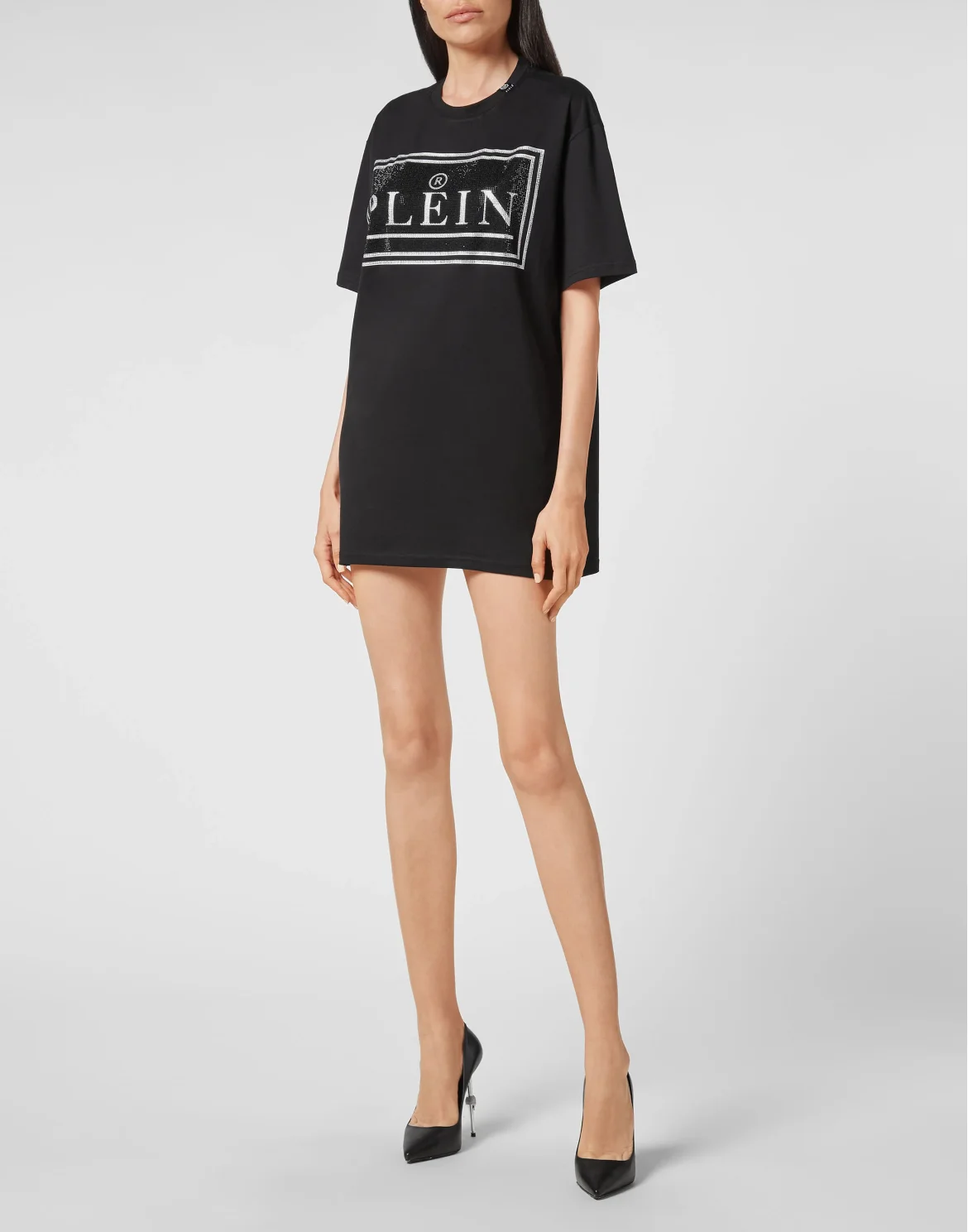 T-shirt Round Neck SS stones Philipp Plein TM, цвет: Черный
