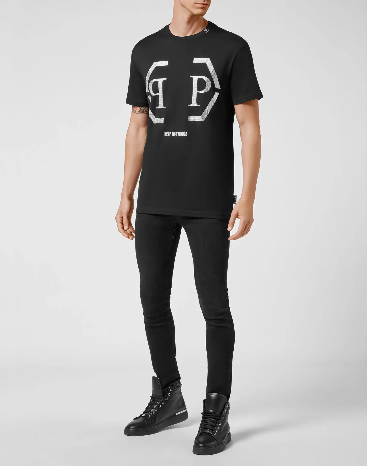 T-shirt Round Neck SS Hexagon, цвет: Черный