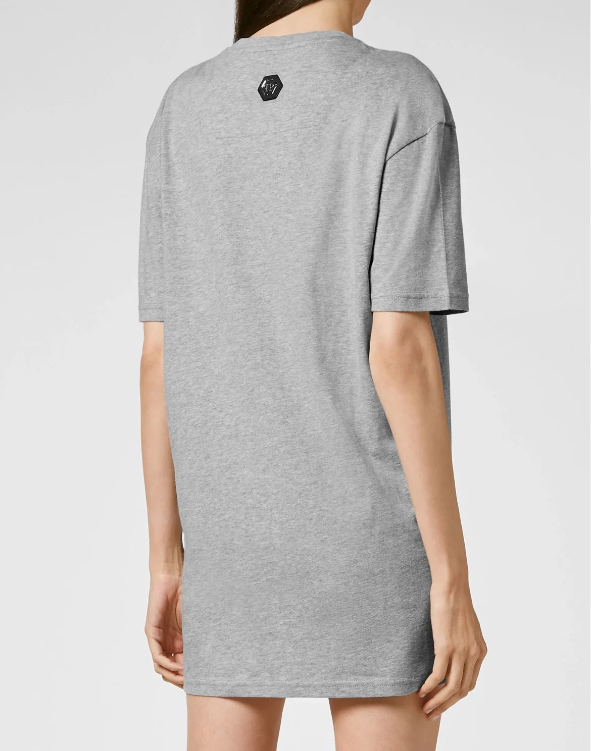 T-shirt Round Neck SS Hexagon, цвет: Серый