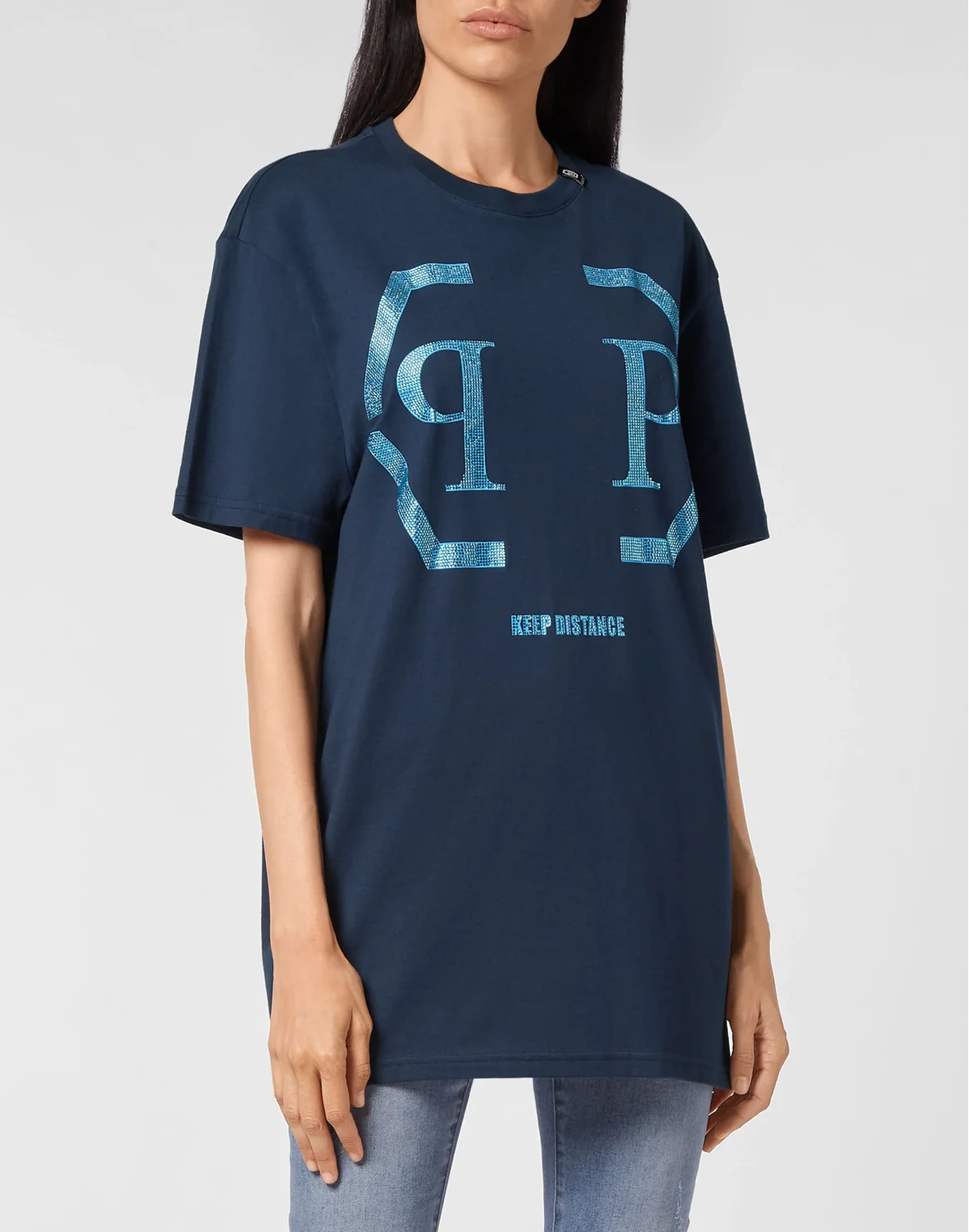 T-shirt Round Neck SS Hexagon, цвет: Синий