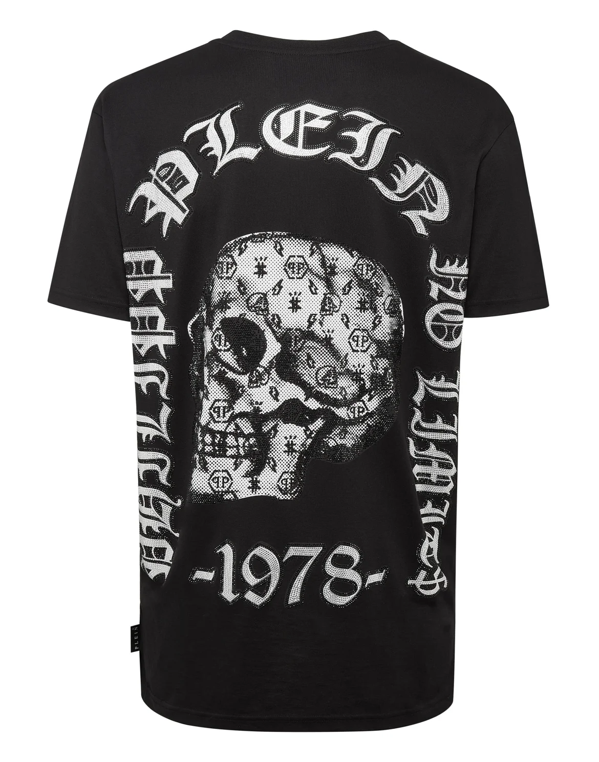 T-shirt V-Neck SS stones Philipp Plein No Limit$, цвет: Черный