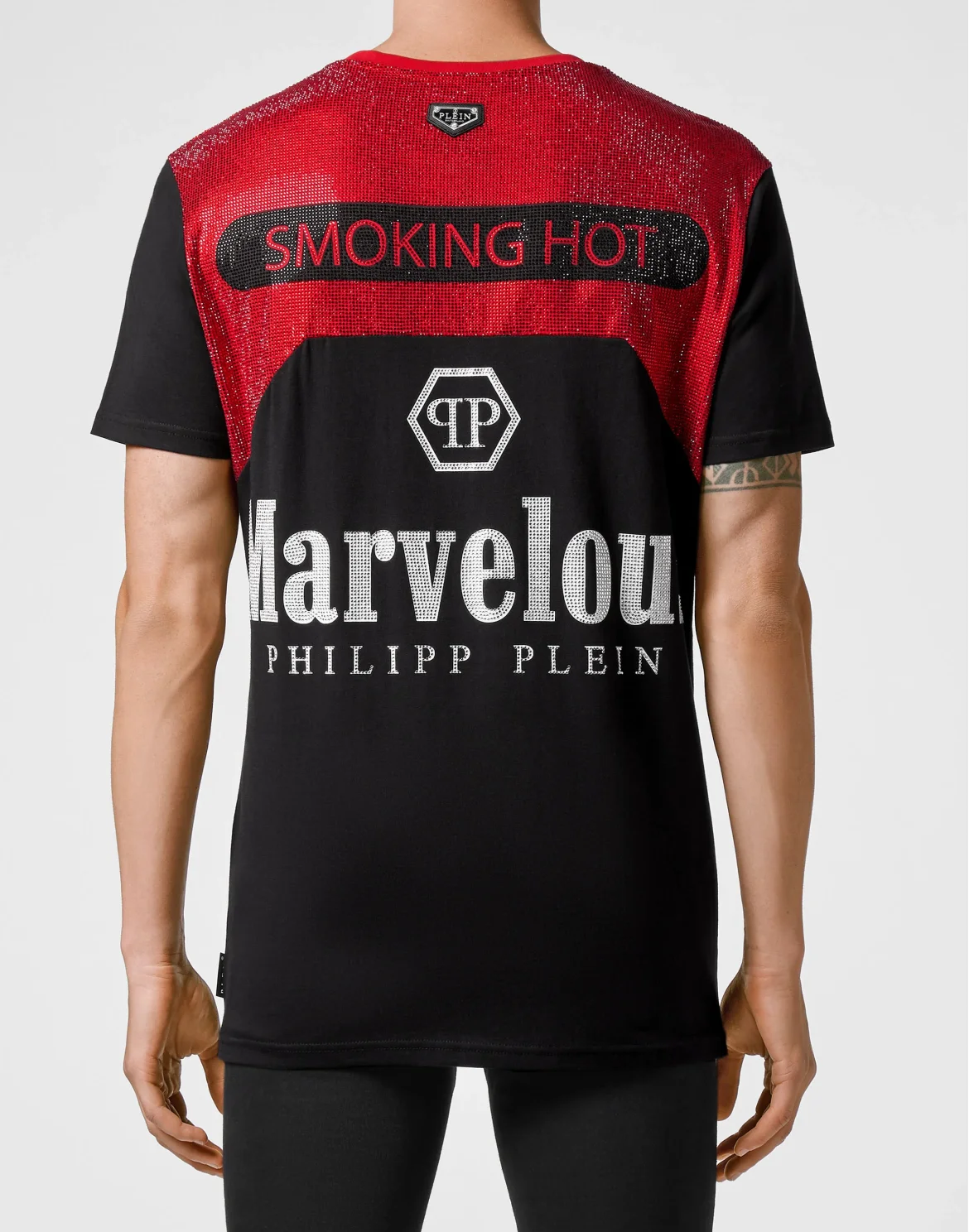 T-shirt Round Neck SS stones Marvelous, цвет: Черный