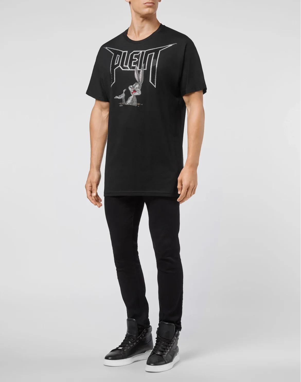 T-shirt Round Neck SS stones Looney Tunes, цвет: Черный
