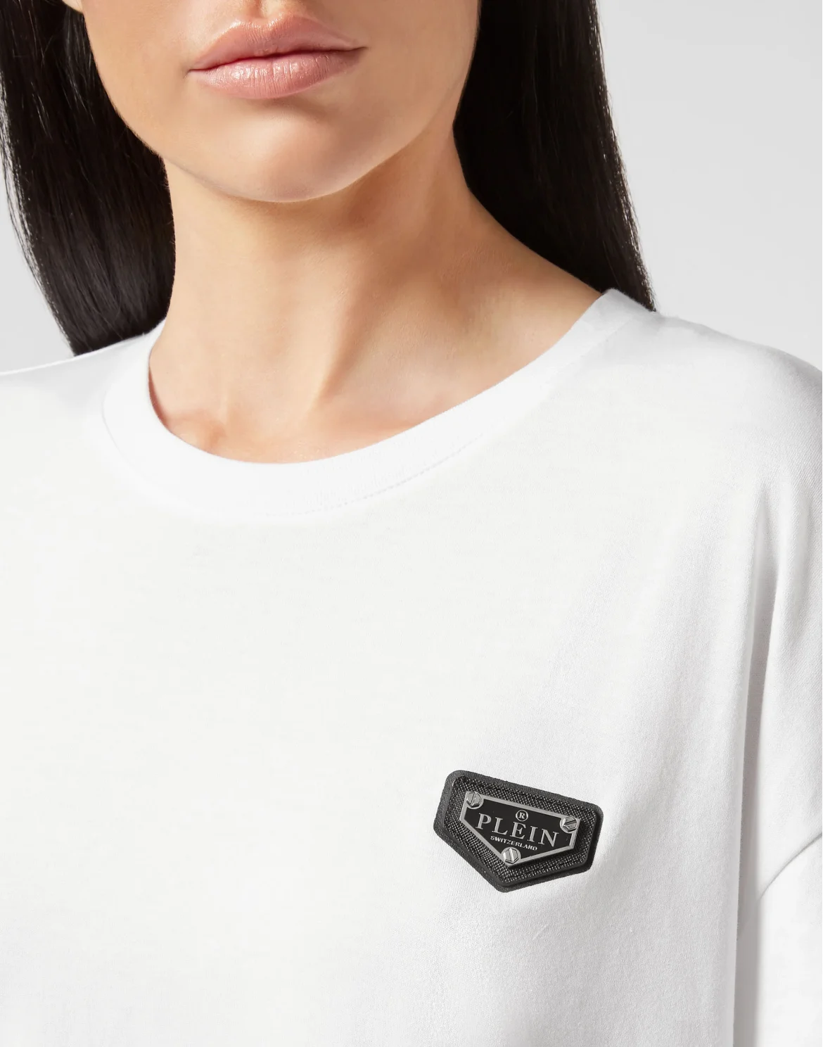 T-shirt Round Neck SS stones Hexagon, цвет: Белый