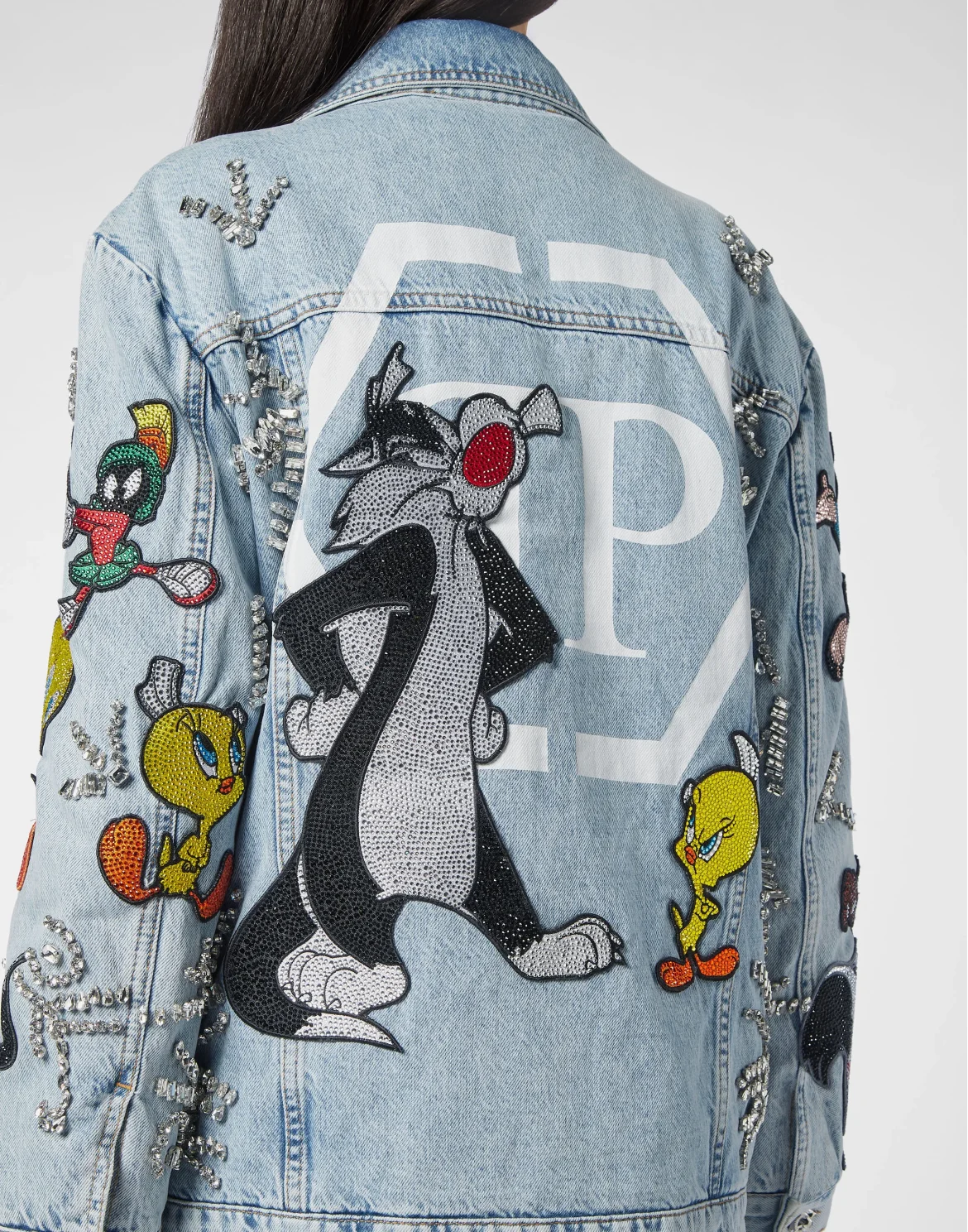Denim Jacket Oversize Looney Tunes, цвет: Голубой