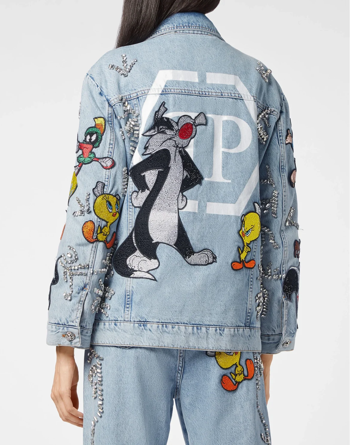 Denim Jacket Oversize Looney Tunes, цвет: Голубой