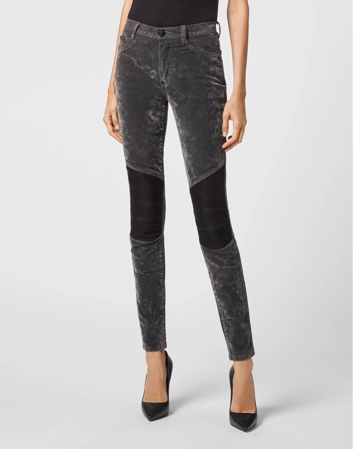 Denim High Waist Jegging, цвет: Черный