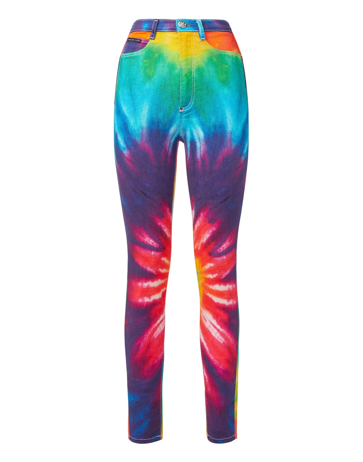 Denim Super High Waist Jegging Tie dye, цвет: Мультиколор