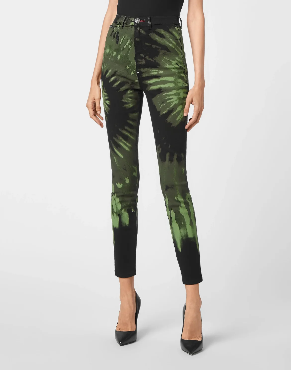 Denim Super High Waist Jegging Tie dye, цвет: Камуфляж