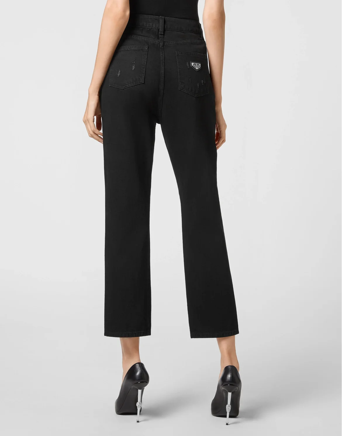 Denim Loose Fit Jet Destroyed, цвет: Черный