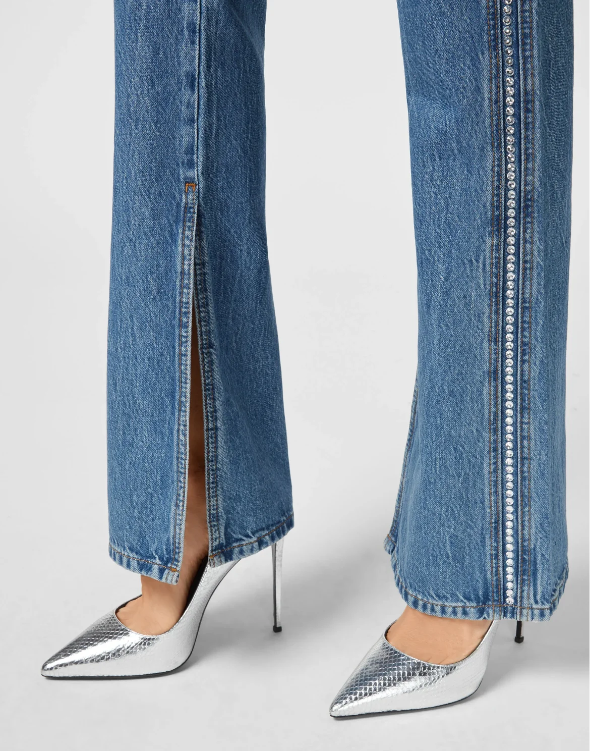 Denim Flare Fit Crystal Crystal, цвет: Синий