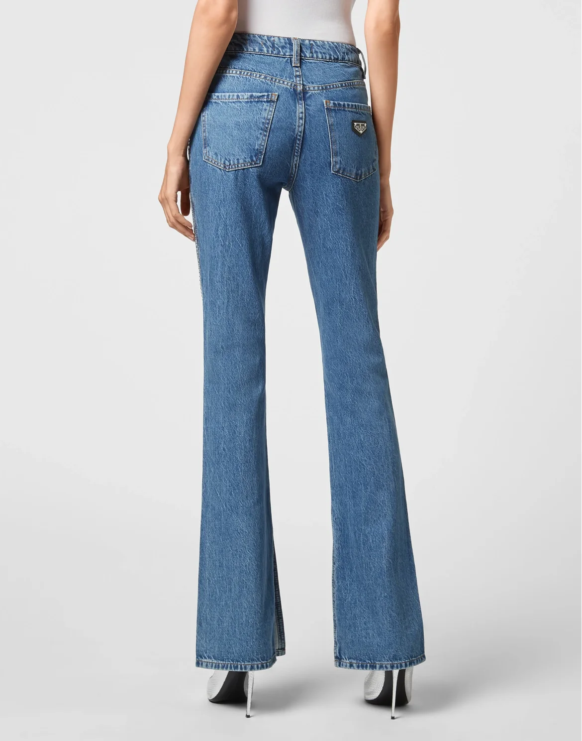 Denim Flare Fit Crystal Crystal, цвет: Синий
