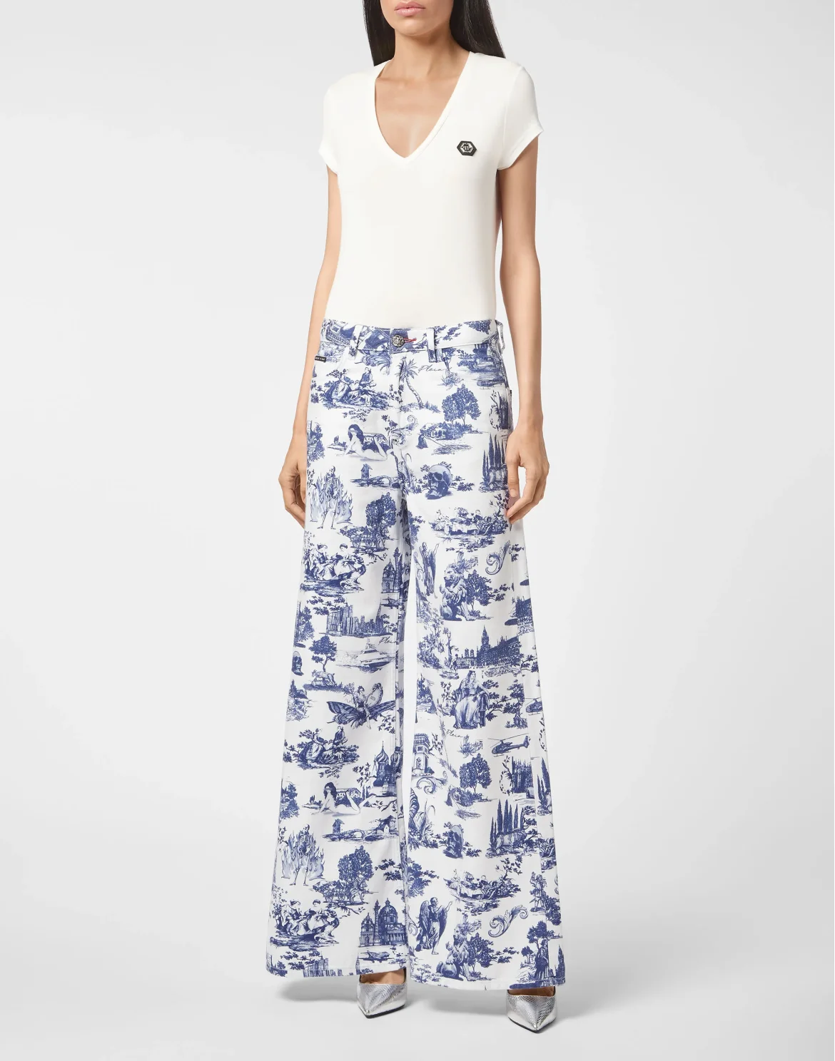 Denim Mykonos Fit Print En PLEIN air, цвет: Белый