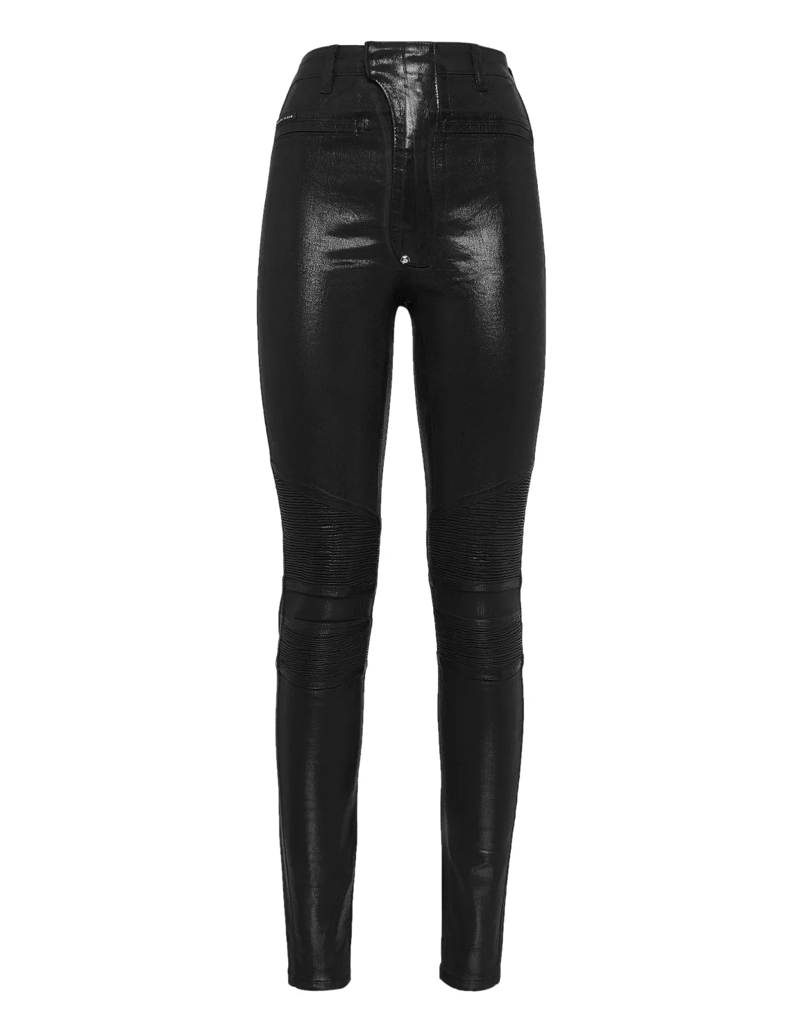 Denim  High Waist Biker Iconic Plein, цвет: Черный