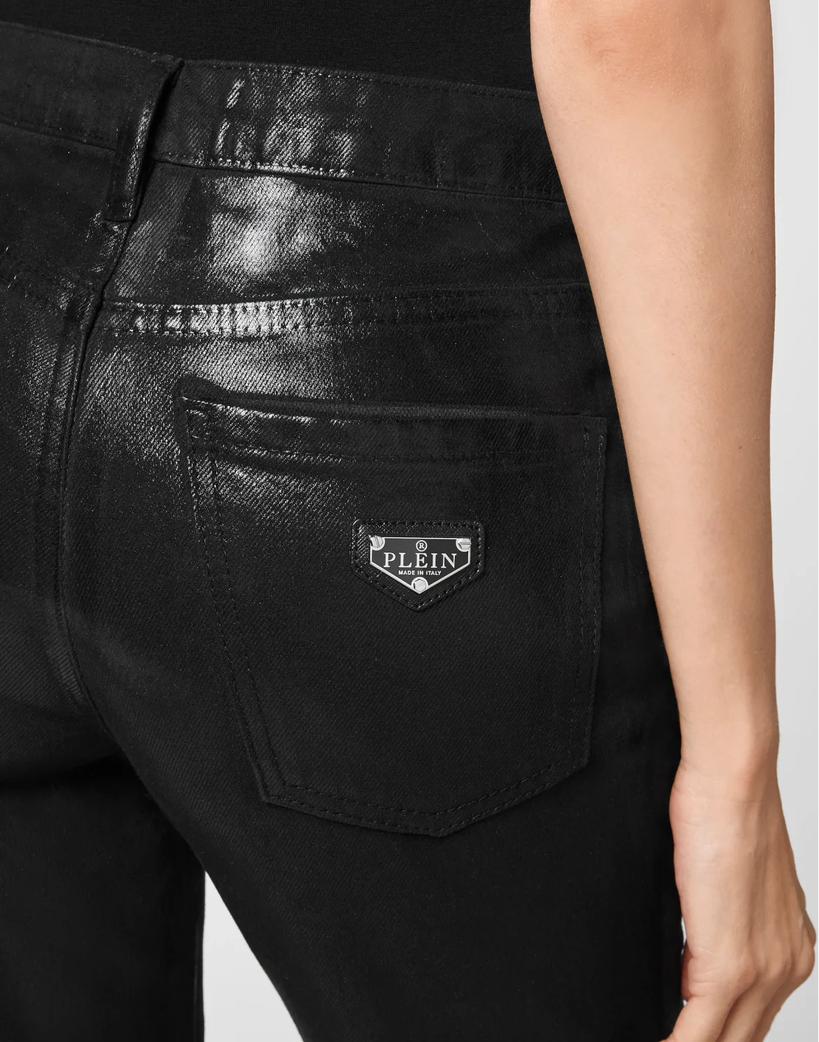 Denim Flare Fit Iconic Plein, цвет: Черный