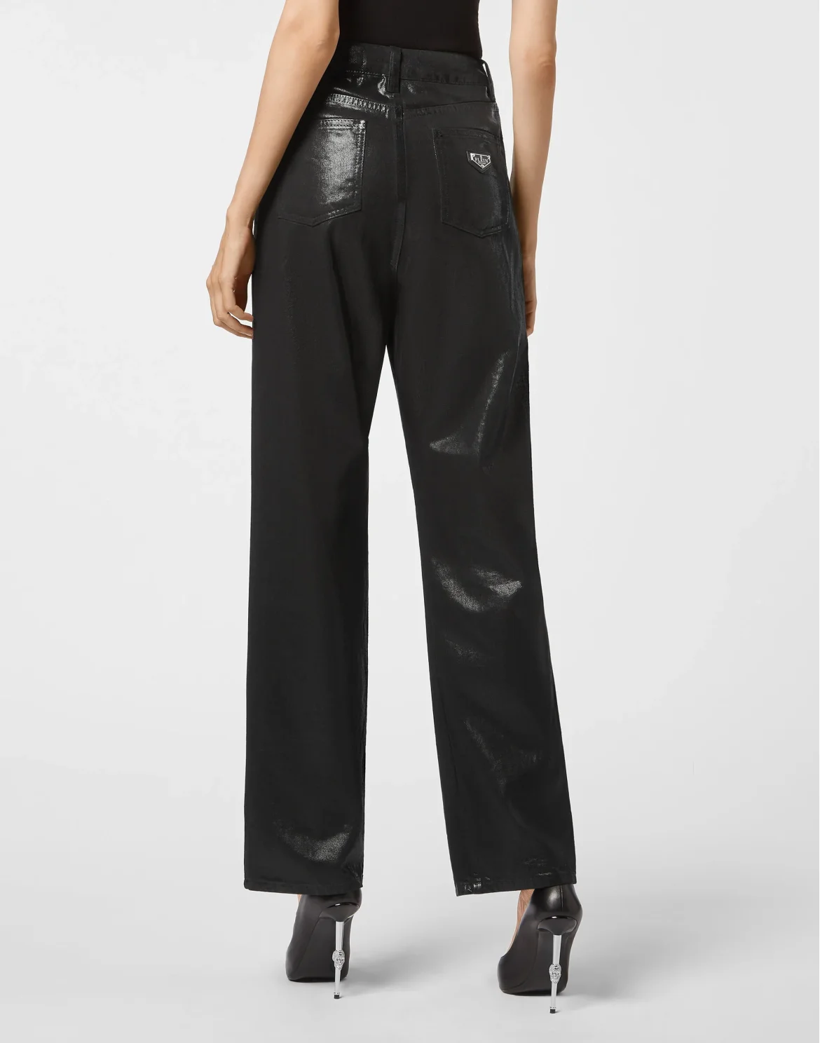 Denim Loose Fit Iconic Plein, цвет: Черный