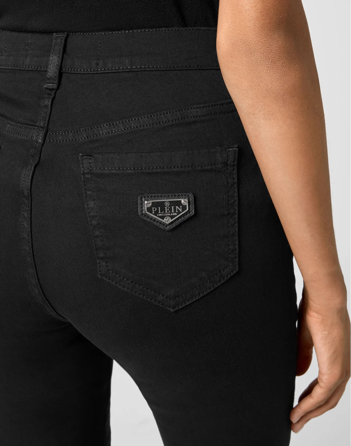Denim High Waist Jegging, цвет: Черный