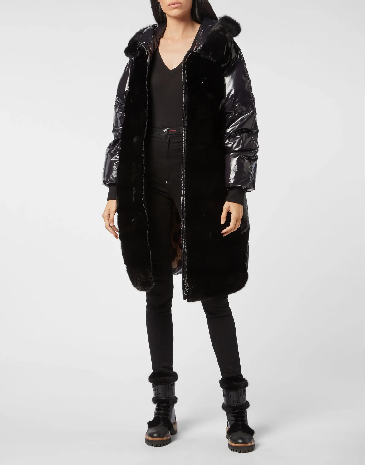 Fur Coat Luxury, цвет: Черный