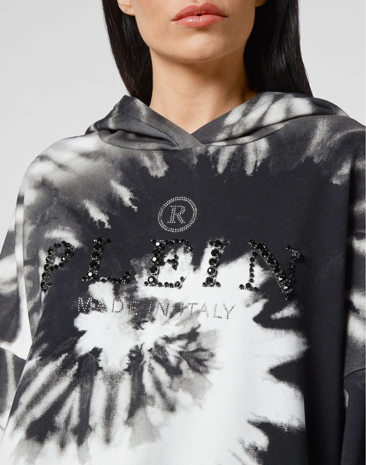 Hoodie sweatshirt  Tie dye, цвет: Белый