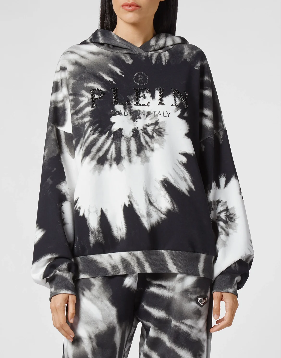 Hoodie sweatshirt  Tie dye, цвет: Белый