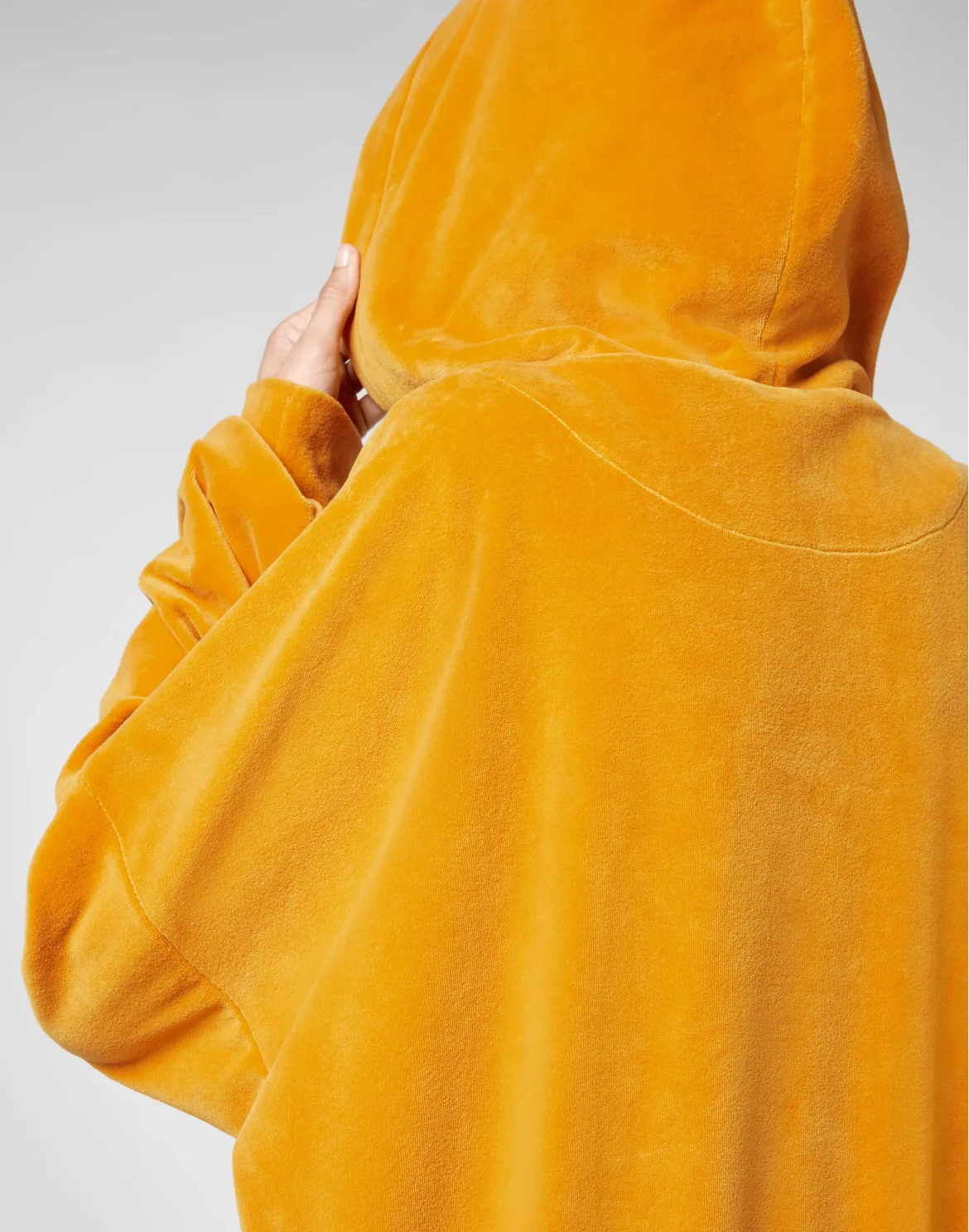 Velvet Hoodie sweatshirt Crystal Chain, цвет: Оранжевый