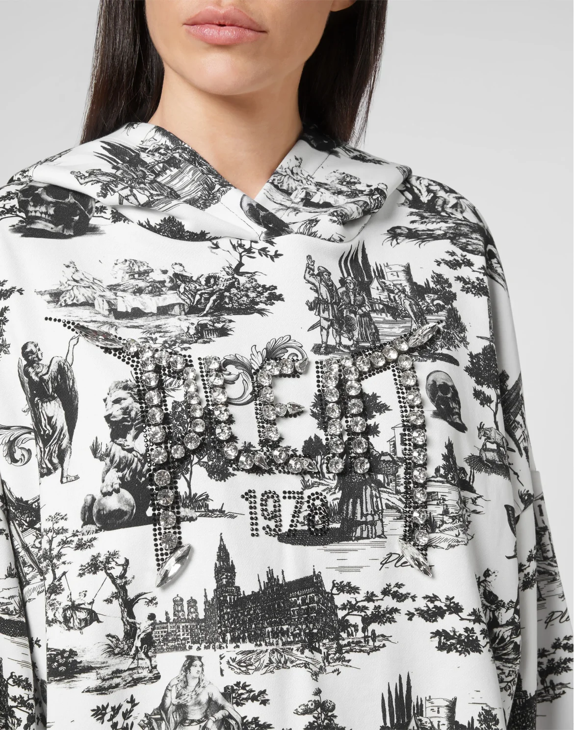 Hoodie sweatshirt Crystal Stones En PLEIN air, цвет: Белый