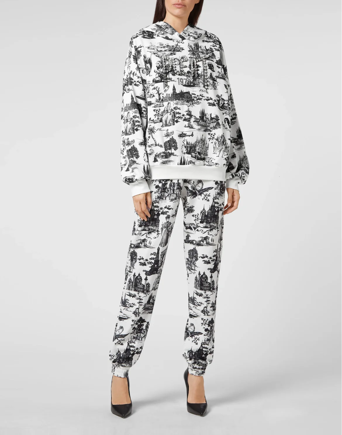 Hoodie sweatshirt Crystal Stones En PLEIN air, цвет: Белый