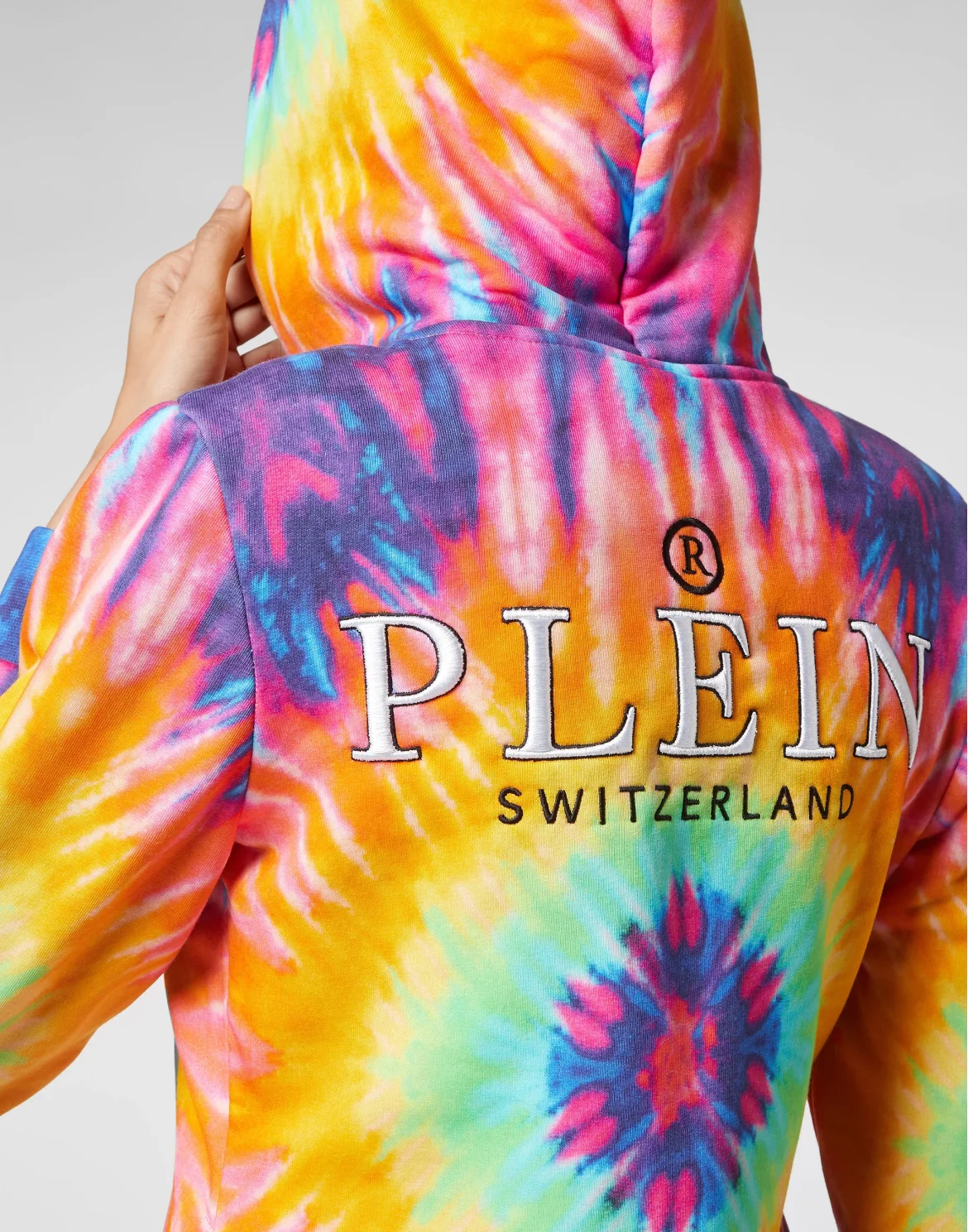 Hoodie sweatshirt Full Zip Tie dye, цвет: Мультиколор