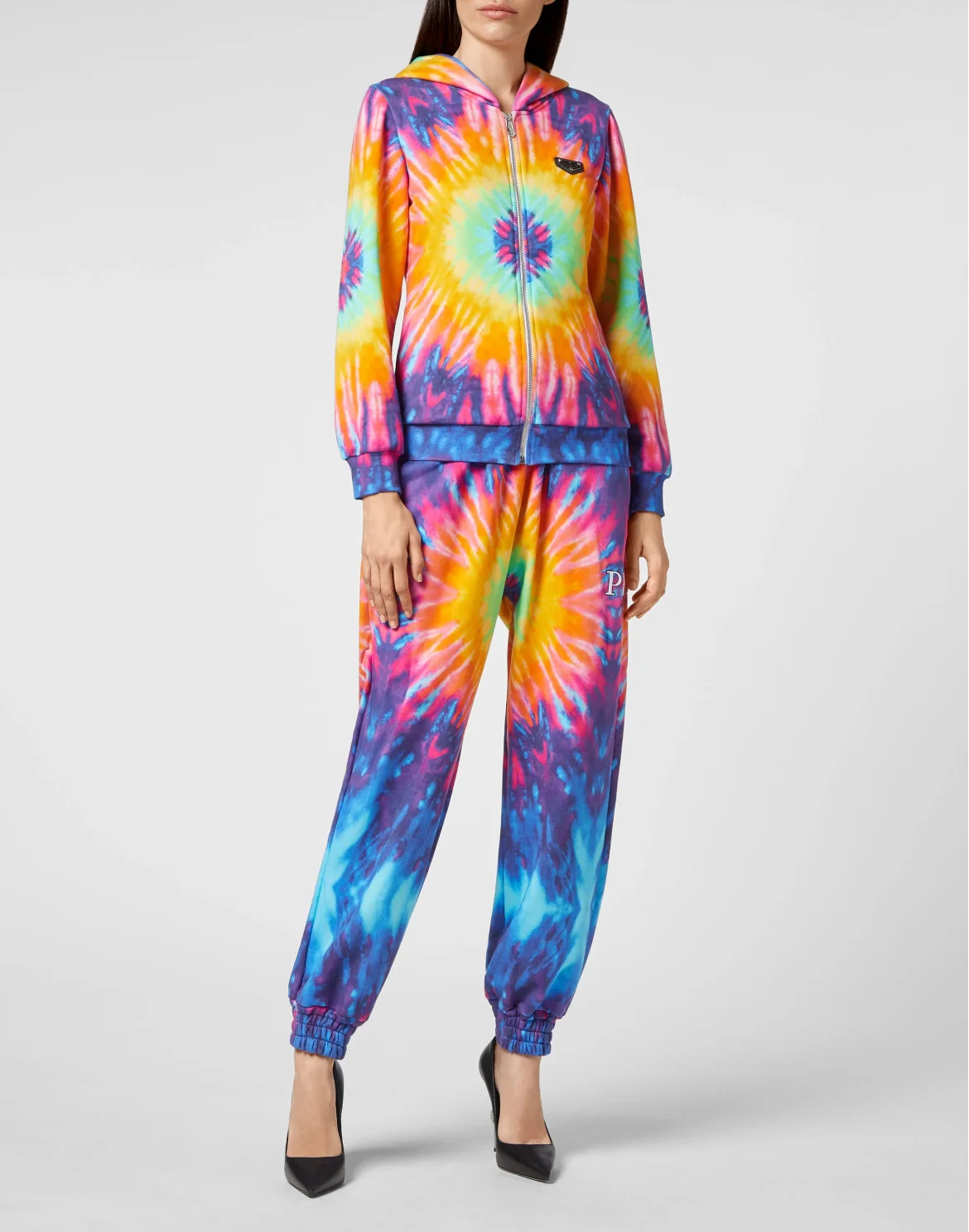 Hoodie sweatshirt Full Zip Tie dye, цвет: Мультиколор