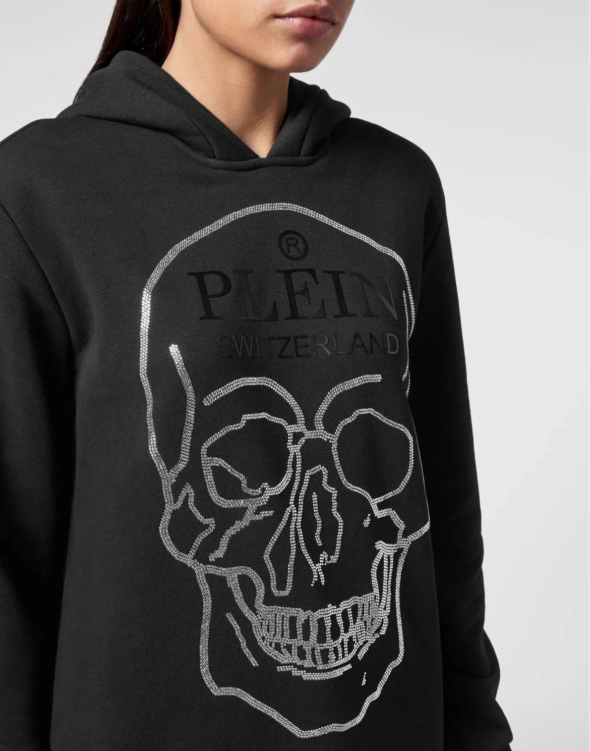 Hoodie sweatshirt Crystal Skull, цвет: Черный