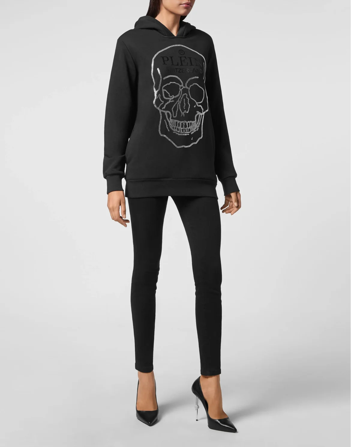 Hoodie sweatshirt Crystal Skull, цвет: Черный