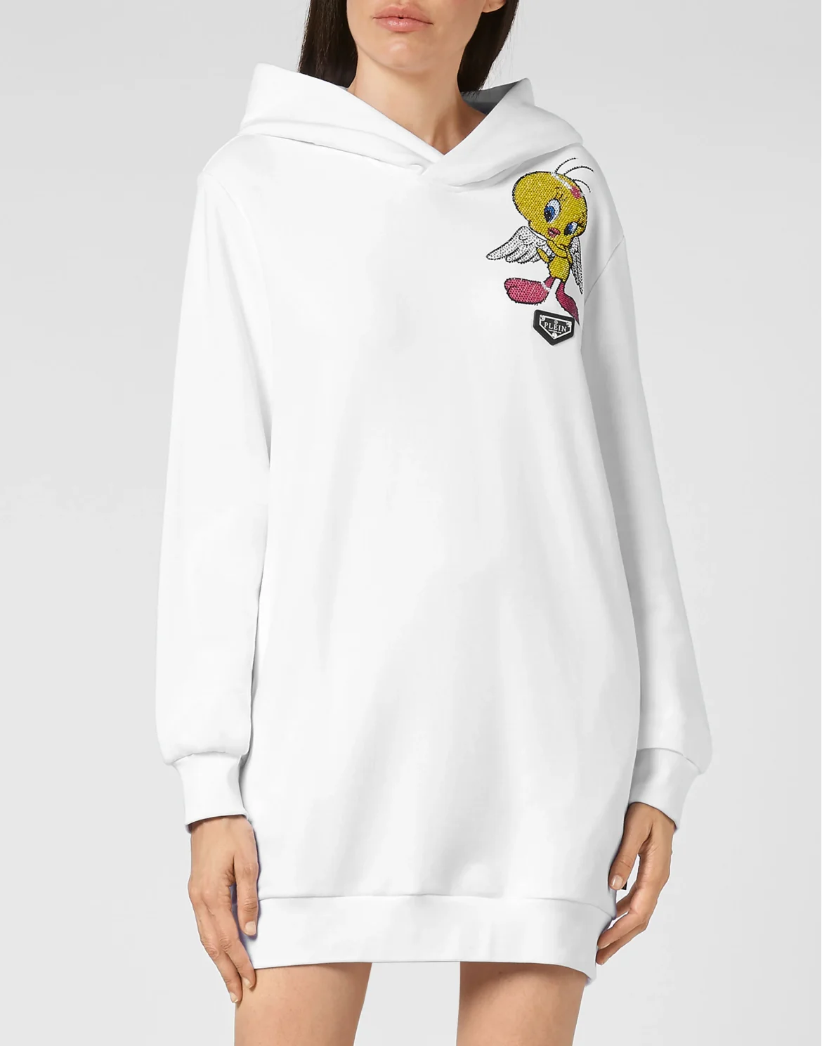 Jogging Hoodie Day Dress Looney Tunes, цвет: Белый