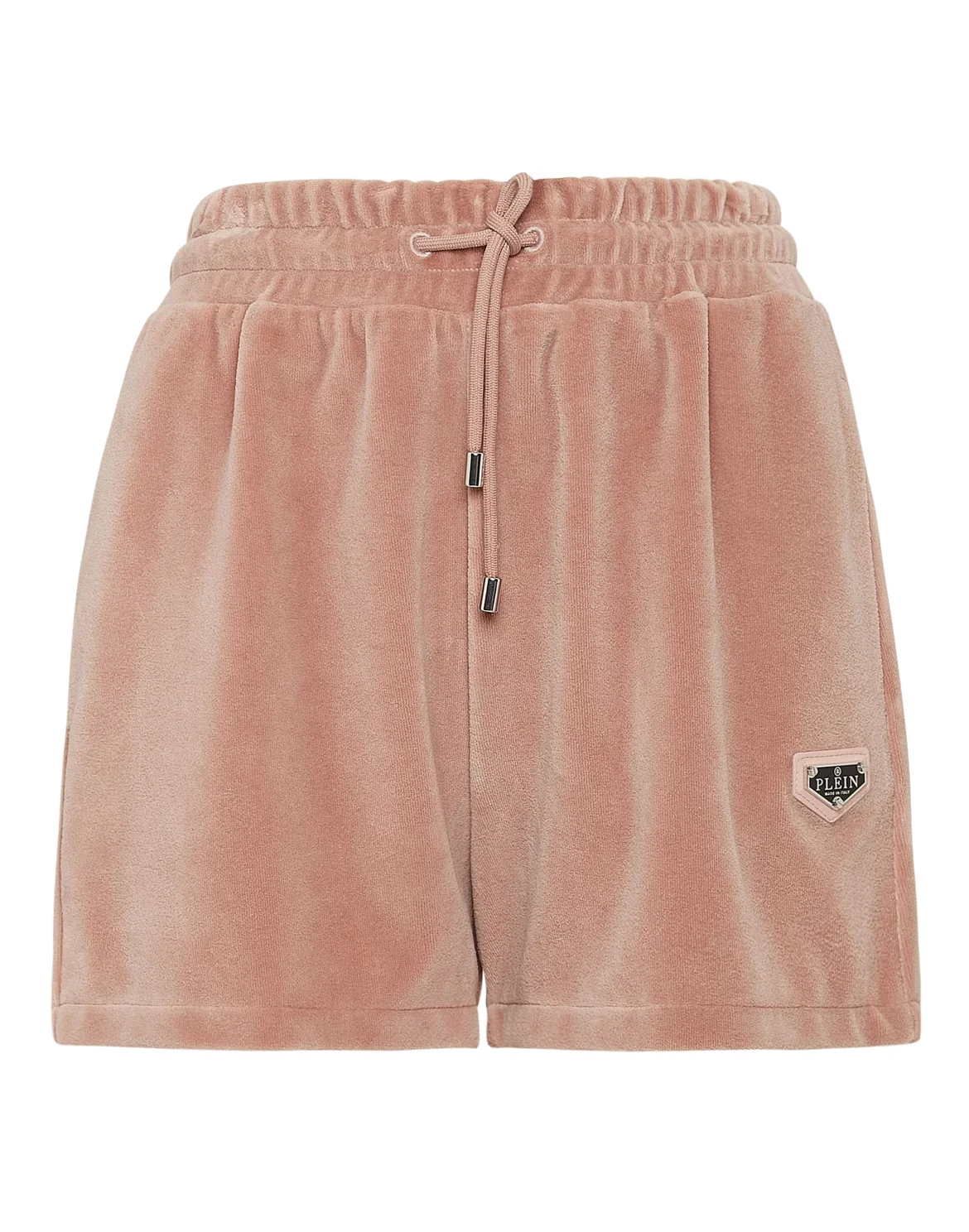 Velvet Jogging Shorts Crystal Chain, цвет: Розовый