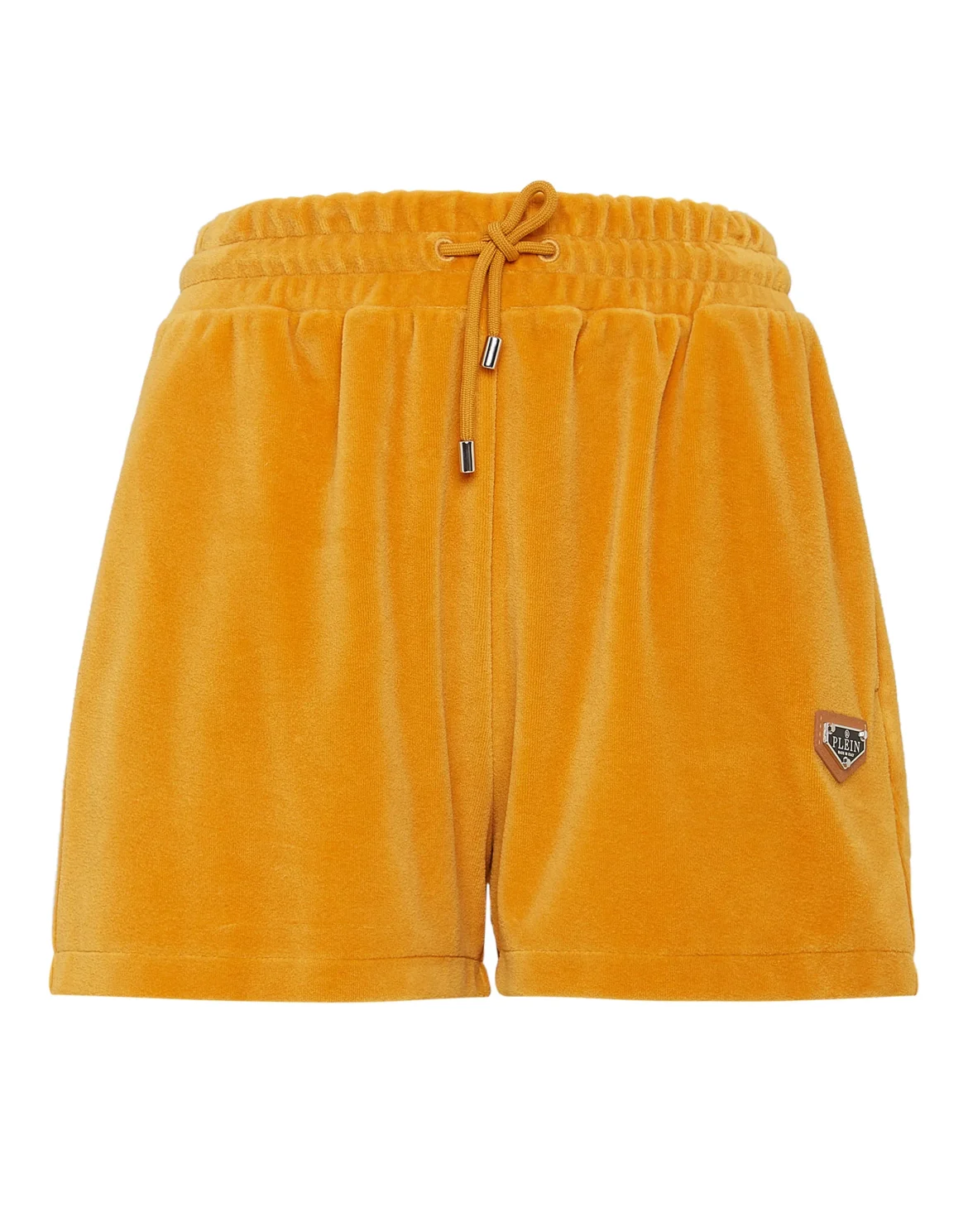Velvet Jogging Shorts Crystal Chain, цвет: Оранжевый