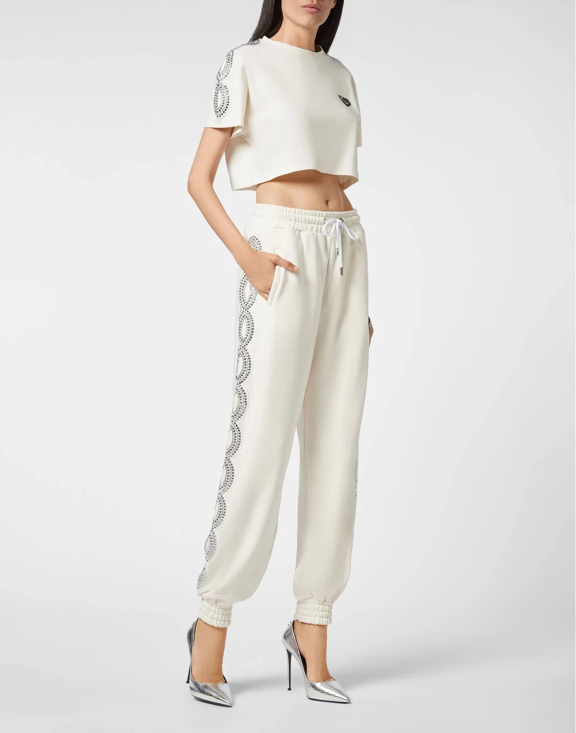 Jogging Trousers Crystal Cable, цвет: Бежевый