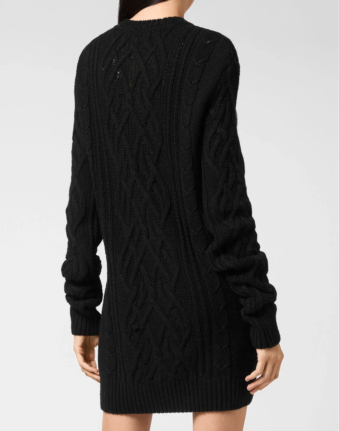 Cashmere 5 Pullover Round Neck LS Crystal Cable, цвет: Черный