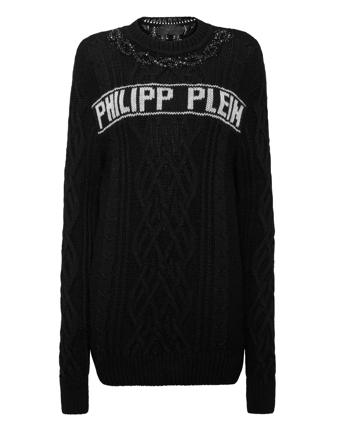 Cashmere 5 Pullover Round Neck LS Crystal Cable, цвет: Черный