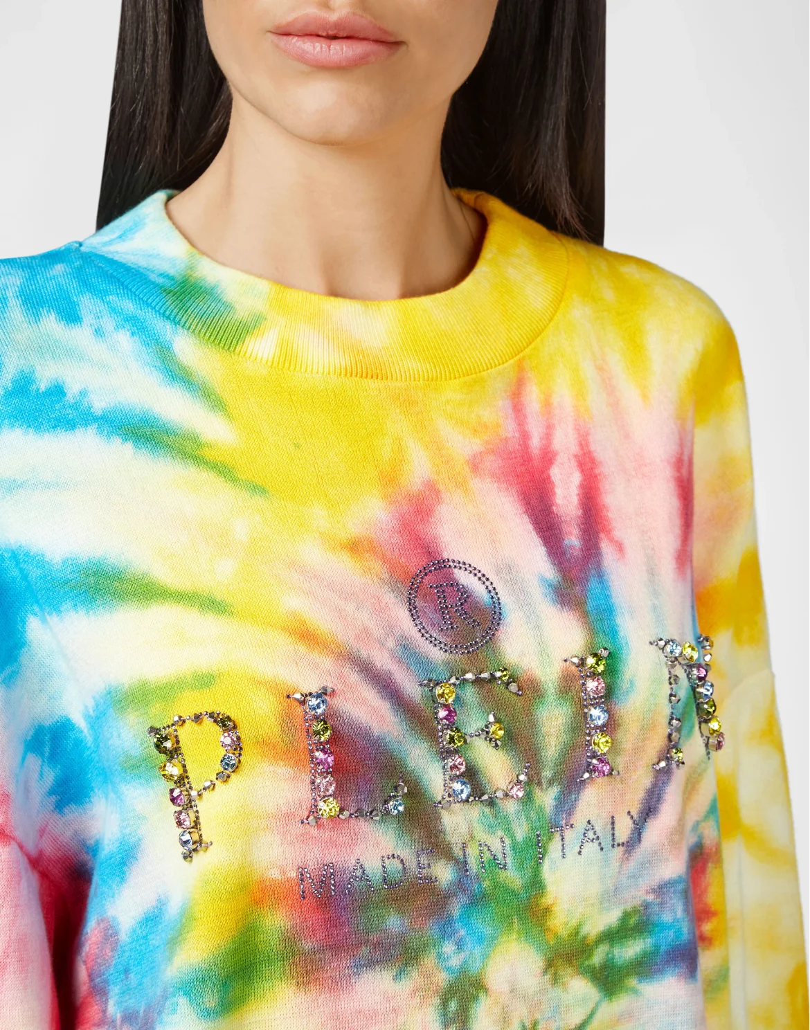 Pullover Round Neck LS  Tie dye, цвет: Мультиколор