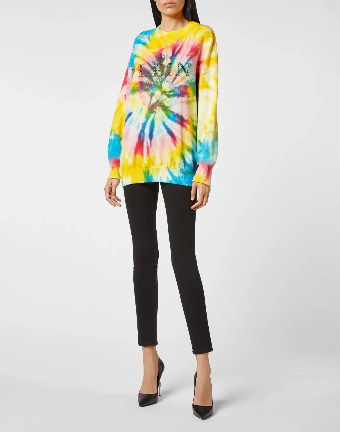 Pullover Round Neck LS  Tie dye, цвет: Мультиколор