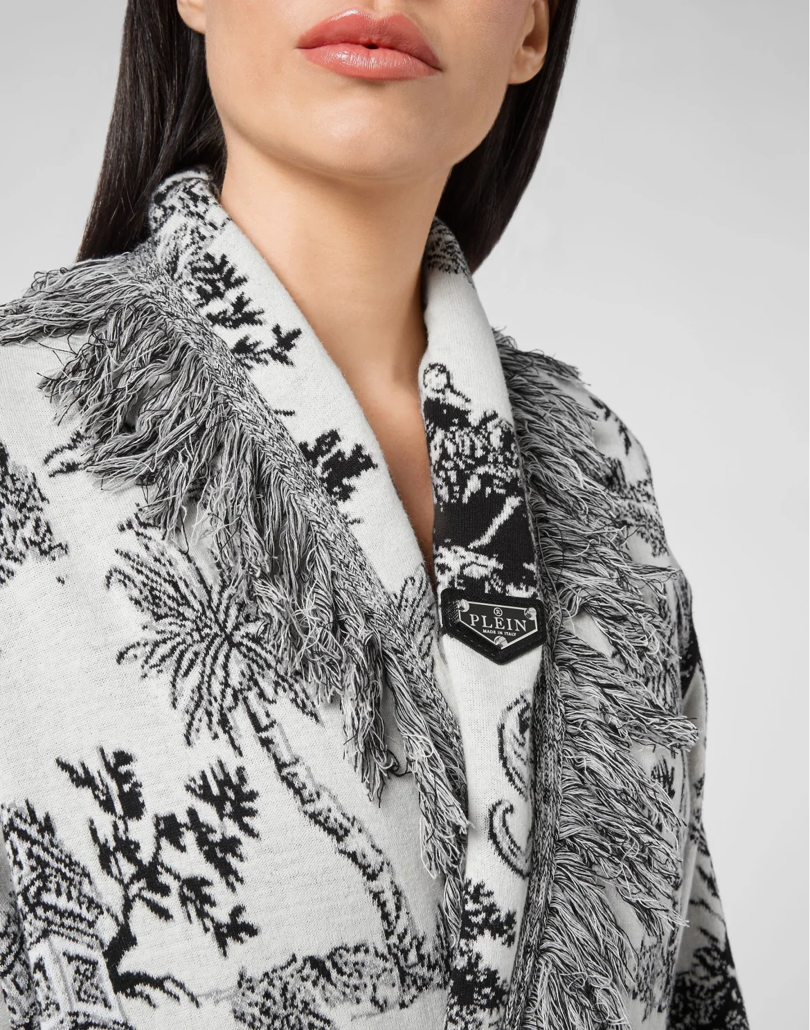 Cardigan Short Fringe En PLEIN air, цвет: Белый