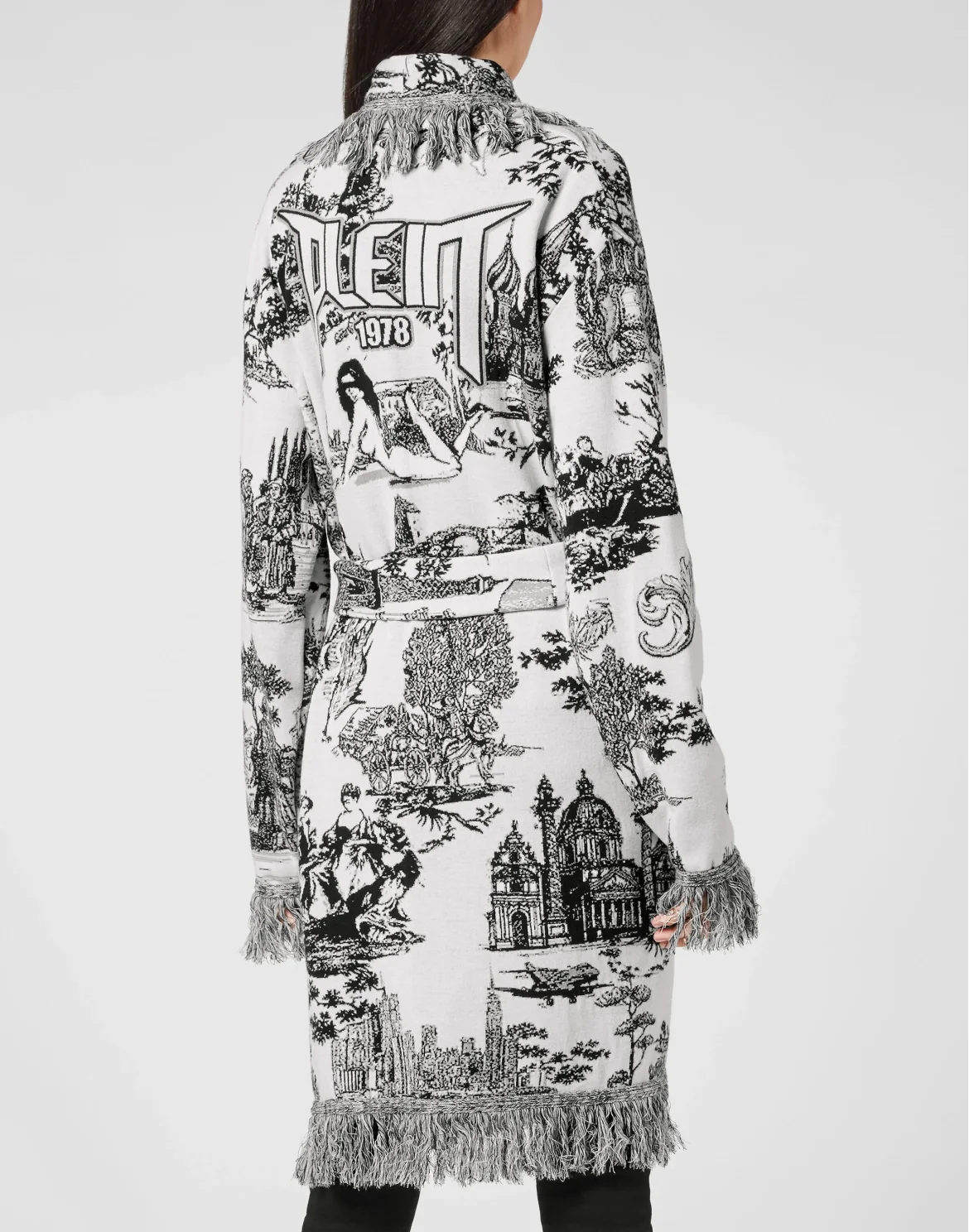 Cardigan Short Fringe En PLEIN air, цвет: Белый