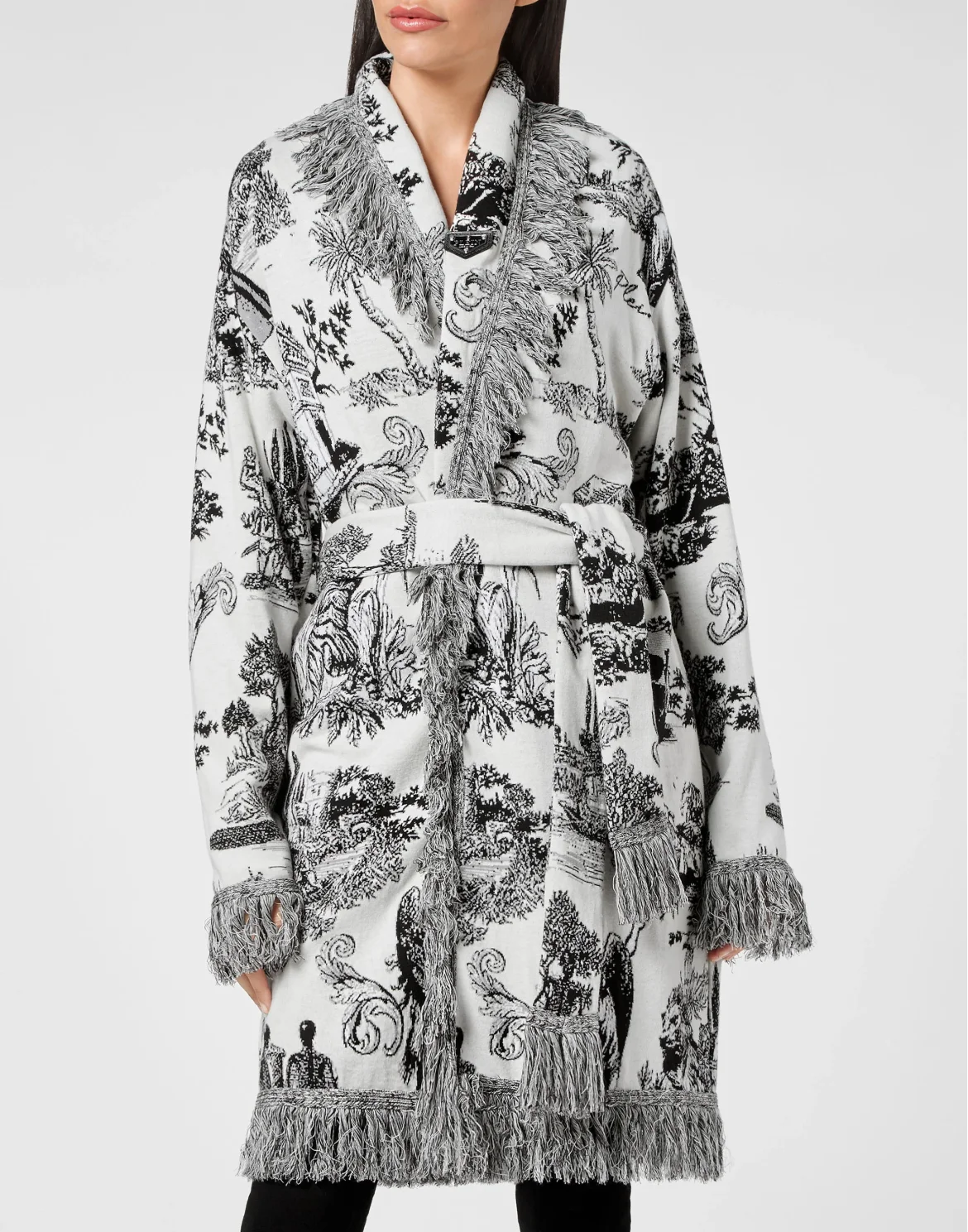 Cardigan Short Fringe En PLEIN air, цвет: Белый