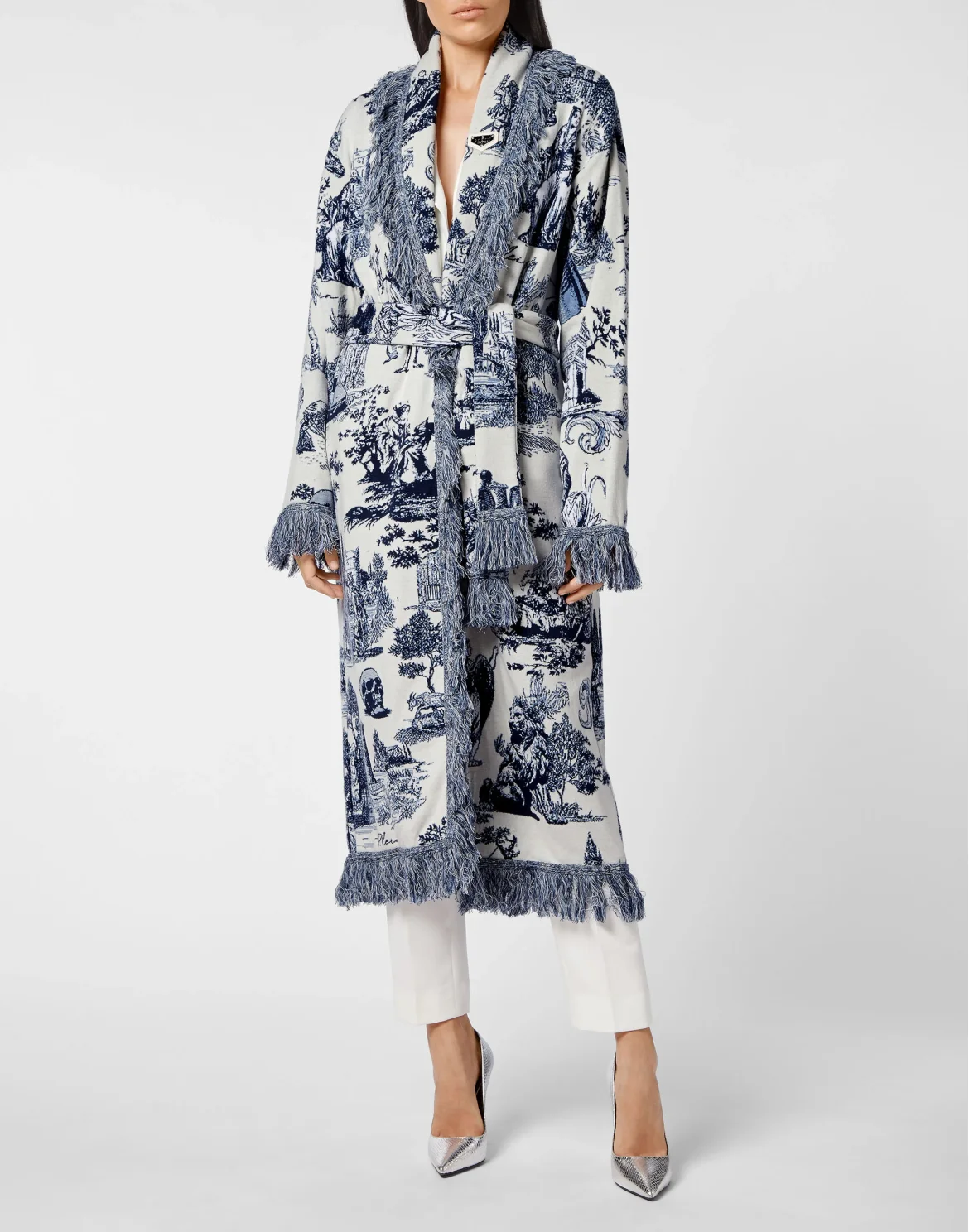Cardigan Long Fringe  En PLEIN air, цвет: Белый